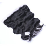 Body Wave 13x4 Virgin Human Hair Natural Black Transparent Frontal