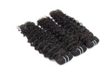 Italy Curly Virgin Human Hair Natural Black Bundles (100 grams)