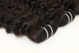 Italy Curly Virgin Human Hair Natural Black Bundles (100 grams)