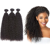 Kinky Curly Virgin Human Hair Natural Black Bundles (100 grams)