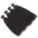 Kinky Curly Virgin Human Hair Natural Black Bundles (100 grams)