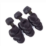 Loose Wave Virgin Human Hair Natural Black Bundles (100 grams)