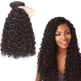 Natural Curly Virgin Human Hair Natural Black Bundles (100 grams)