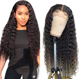 Deep Wave HD Full Frontal 13*4 Lace Wig Natural Black