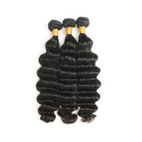 Loose Deep Curly Virgin Human Hair Natural Black Bundles (100 grams)