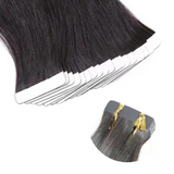 Natural Curly Virgin Human Hair  Tape In Natural Black (20pcs/50grams)