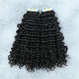 Deep Wave Virgin Human Hair  Tape In Natural Black (20pcs/50grams)